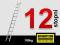 drabina domowa 1x12 stopni stopniowa tgdj