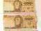 banknot 500 zł  4 sztuki 1982  FY GA GC x 2