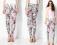 314 BERSHKA_TROPIKALNE LEGGINSY __GETRY__FLORAL__S