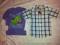 Koszula Rebel nowa + bluzka z dinozaurem 146