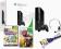 KONSOLA MICROSOFT XBOX360 E 250GB+27GIER+HDMI+gold