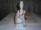 WIKTORIAŃSKA WIEKOWA PORCELANOWA LAMPKA FIGURALNA