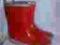 czerwone dziecięce kalosze 33 r. dł. wkł. 21,5 cm