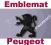 Emblemat znaczek logo Peugeot 307 Oryginal Lew