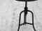 stołek taboret metalowy loft industrial bauhaus