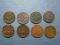 Osiem monet dwugroszowych.