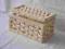 Kosz wiklinowy zamykany kufer skrzynia sredni