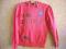 świetna bluza różowa z dżetami r.158