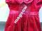 Piękna aksamitna sukienka na święta 86cm