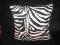 dwie poszewki na poduszki 40x40cm,zebra, panterka