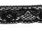 KORONKA BAWEŁNIANA CZARNA wz. 219 - szer. 6 cm
