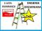 DRABINA drewniana 2x8 malarska drabiny WZMACNIANA