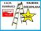 DRABINA drewniana 2x5 malarska drabiny LAKIEROWANA