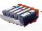 KPL 5x CANON iP3600 IP4600 CLI-521 CMYK PGI-520 BK