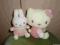Hello Kitty urocza różowa ok.16cm i Miffy ok.15cm.