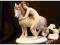 H-P CUDNA STARA PORCELANOWA FIGURA KOŃ  I DZIECKO