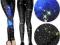 LEGGINSY spodnie rurki getry kosmos WZORY GALAXY