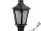 LAMPA OGRODOWA LATARNIA ALU CZARNA 37CM NOWA