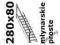 OMAN Schody Młynarskie Proste 280x80 - SUPER CENA OMAN Schody Młynarskie Proste 280x80 - SUPER CENA