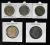 ZESTAW 5 MONET 1780, 1865, 1818, 1930, 1933 OKAZJA
