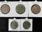 ZESTAW 5 MONET 1796, 1851, 1883, 1930, 1933 OKAZJA