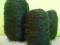włóczka włóczki moher czarny z zieloną nitką 310 g