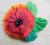 broszka filc rękodzieło 7cm kwiatek