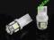 Komplet żarówek W5W T10 5 SMD 5050 Białe LED
