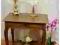 H-P PIĘKNY STOLIK Z PÓŁECZKĄ I SZUFLADKĄ -ANTYK