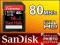 KARTA PAMIĘCI SANDISK SD EXTREME 16GB 80MB/S CL10
