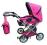 WÓZEK DLA LALEK 3 FUNKCYJNY 5 KOL + TORBA NOSIDŁO