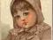 Śliczna dziewczynka w czepku  litho   z/o