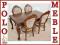 NOWY STYLOWY STÓŁ + 4 KRZESŁA BIEDERMEIER STYLOWE