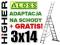 Drabina aluminiowa 3x14 ALOSS na schody + GRATIS
