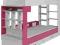 System Mebli / Łóżko piętrowe / KOMI 14 od Lano