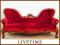 MEBLE STYLOWE - KANAPA sofa mahoń 77760