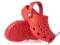Czerwone buciki firmy Crocs. Rozmiar 27.