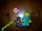LEGO MINIFIGURES elf z paczką świąteczną i misiem