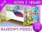 ŁÓŻKO łóżka dla dzieci KEVIN2 180x80 MATERAC KOKOS