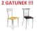 KRZESŁO KUCHENNE 2 GATUNEK ! ATOS CAMPA TULIPAN