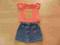 BLUZECZKA ZE SPÓDNICZKĄ  ROZ 80-86 CM 12-18 M-CY