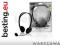 STEROFONICZNE SŁUCHAWKI Z MIKROFONEM HEADSET BLACK