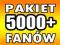 Pakiet 5000+ fanów Facebook fani Like Lubię To 48h