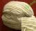 WŁÓCZKA - WEŁNA - KREMOWA Z OPLOTEM - 560 g