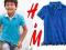 H&amp;M Koszulka polo niebieska 98/104