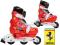 ROLKO-WROTKI 2w1 FERRARI rozm XS regulowane 28-31