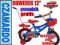 ROWER 12 cali CARS Z PROWADNIKIEM ROWEREK ZYGZAK