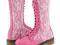 DR MARTENS martensy pink koronka glany różowe 39