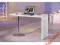 Biurko Links na wysoki połysk z chromowaną nogą