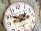 ZEGAR ŚCIENNY RETRO VINTAGE SHABBY NA PREZENT 34CM